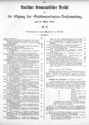 No. 19, 15. Mai 1902