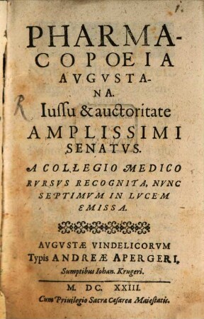 Pharmacopoeia Avgvstana