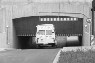 Unter der Südtangente hindurch führender Tunnel zwischen Beiertheim und Bulach im Verlauf der Litzenhardtstraße