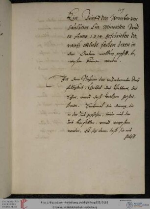 Tabulae Werneri Saulhemi [...] anno 1314 conscriptae, dt.