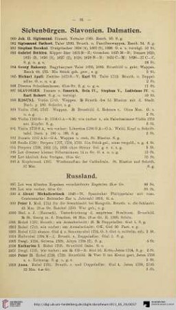 Siebenbürgen. Slavonien. Dalmatien (Nr. 980-996A)