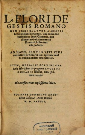 De gestis Romanorum : libri 4