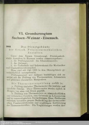 VI. Grossherzogtum Sachsen-Weimar-Eisenach