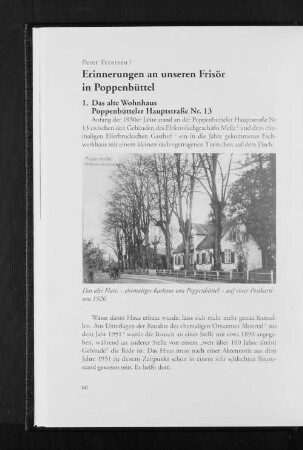 Erinnerungen an unseren Frisör in Poppenbüttel