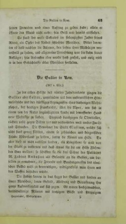 Die Gallier in Rom