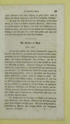 Die Gallier in Rom