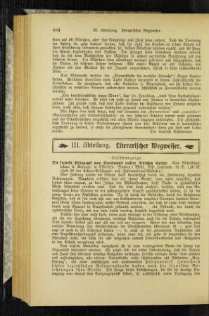 Literarischer Wegweiser