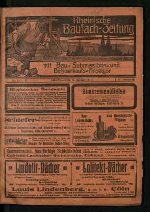Rheinische Baufach-Zeitung / 33. Jahrgang 1917