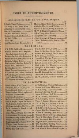 The metropolitan catholic almanac and Laity's directory : for the year of Our Lord .... 1861