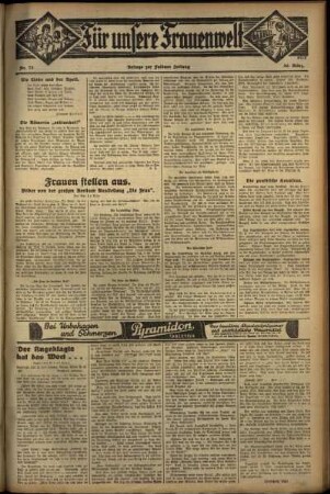 Zweite Ausgabe vom Donnerstag, den 30. März 1933.