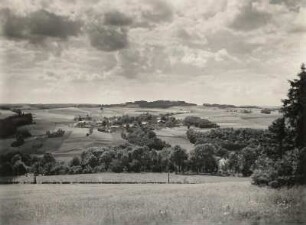 Vogtland, Tal der Weißen Elster und Trieb. Blick von der Straße Jocketa - Liebau
