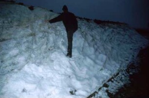 Schnee auf Flies
