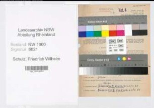 Entnazifizierung Friedrich Wilhelm Schulz, geb. 22.09.1891 (Zollobersekretaer)