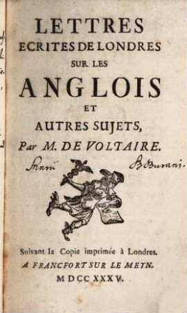 Lettres Ecrites De Londres Sur Les Anglois Et Autres Sujets