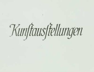 Programmatische Chronik von Mitgliedern der Künstlergruppe "Der Ruf"