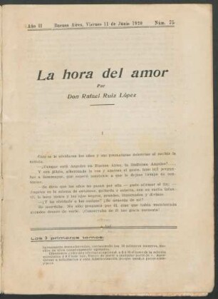 1920007500: La hora del amor