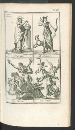 Tafel: 17. Uranie. 18. Diane. [...]