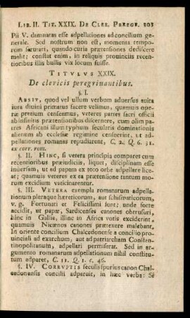 Titulus XXIX. De clericis peregrinantibus.