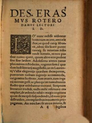 Paraphrasis Sev Potivs Epitome inscripta D. Erasmo Rot. luculenta iuxta ac breuis, in Elegantiarum libros Laurentij Vallae : multo quam antea fuit et castigatior et locupletior. Accessit Appendix Vtilißima, continens selectas Copiae formulas ... Addita Est Et Farrago sordidorum uerborum, Siue Augiae stabulum, repurgatum per Cornelium Crocum