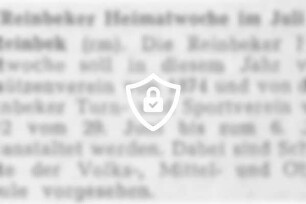 Reinbeker Heimatwoche im [Name maskiert]