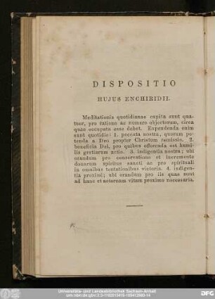 Dispositio Huius Enchiridii.