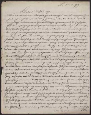 Schreiben an Hermann Muthesius (Brief)