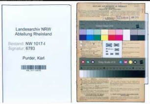 Entnazifizierung Karl Purder , geb. 19.08.1904 (Sprachlehrer)
