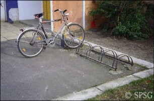 Fahrradständer.