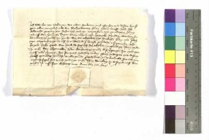 Sweiker von Sickingen: Gültschuld; aufgedr. Siegel: Sweiker von Sickingen.