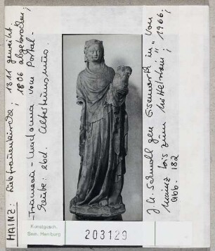 Mainz, Liebfrauenkirche. Trumeau-Madonna. heute im Altertumsmuseum