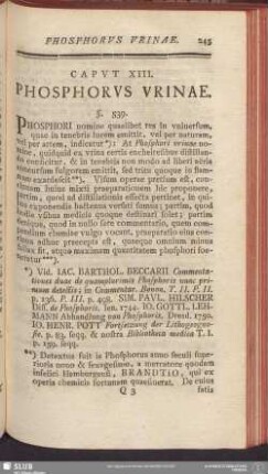 Caput XIII. Phosphorus Urinae