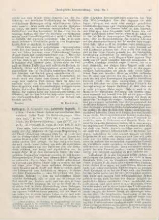 151-155 [Rezension] Oettingen, Alexander von, Lutherische Dogmatik.Zweiter Band