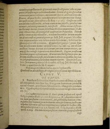 Caput V. De Causis