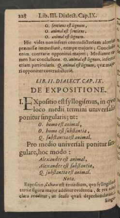 Cap. IX. De Expositione.