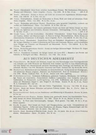Aus deutschem Adelsbesitz (Nr. 303-312)