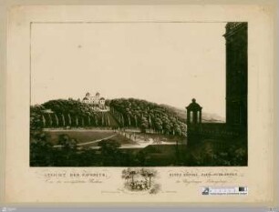 Ansicht der Favorite, eines königl. Jagd-Schlosses : eine der vorzüglichen Parthien der Umgebungen Ludwigsburgs