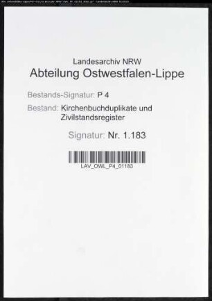 Kirchenbuchduplikat der katholischen Gemeinde Amt Attendorn (GHT 1861-1867). (Gemeinde: Elspe, Amt Attendorn)