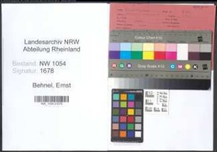 Entnazifizierung Ernst Behnel , geb. (Gefängniswärter)