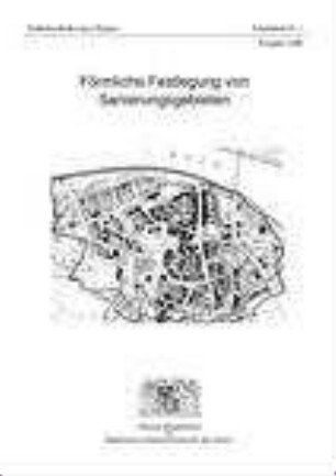 Förmliche Festlegung von Sanierungsgebieten
