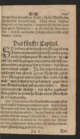 Das fünffte Capitul