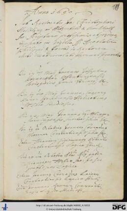[fol. 101] Rektorat Jakob Christoph Helbling
