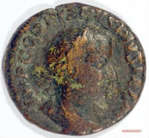 Römische Münze, Nominal As, Prägeherr Gordianus III., Prägeort Rom, Original