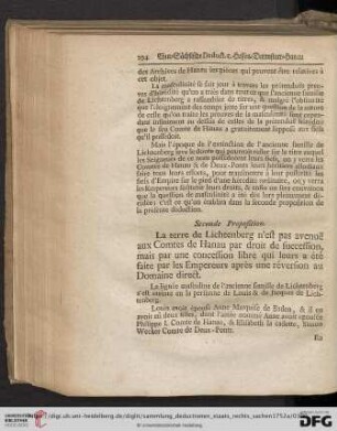Seconde Proposition