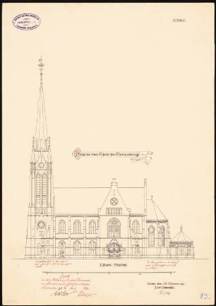 Evangelische Erlöserkirche, Berlin-Rummelsburg: Seitenansicht