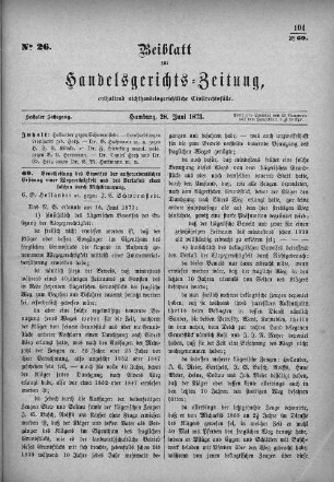 No. 26. 28. Juni 1873