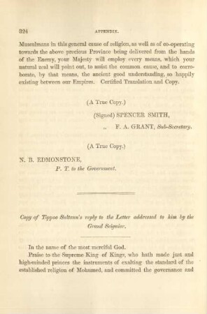 Copy of Tippoo Sultaun's replay ...