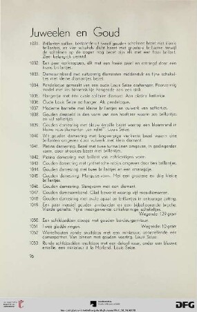 Juweelen en goud (Nr. 1031-1053)