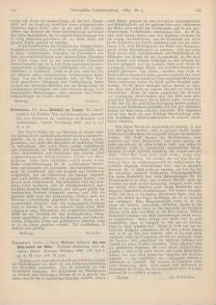 123-124 [Rezension] Tiesmeyer, Ludw., Aus dem Bilderschatz der Bibel. Tägliche Andachten über biblische Bilder