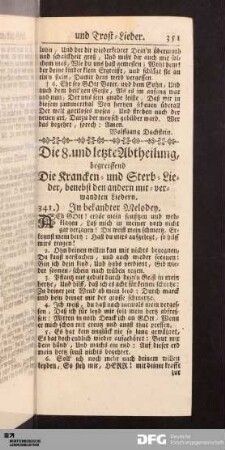Krancken-Lieder.