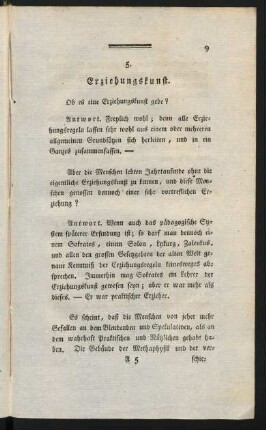 5. Erziehungskunst